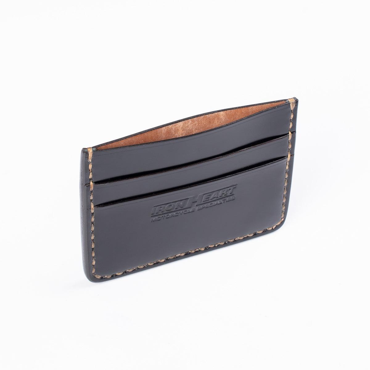 IHG-089-BLK - Shell Cordovan Card Holder - Black