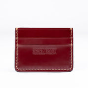 IHG-089-OXB - Shell Cordovan Card Holder - Oxblood