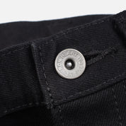 IH-888S-142BB - 14oz Selvedge Denim Medium/High Rise Tapered Jeans - Black/Black