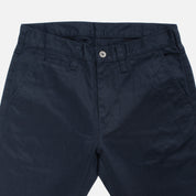 IH-721-NAV - 9oz Mercerised Selvedge Cotton Slim Tapered Chino - Navy