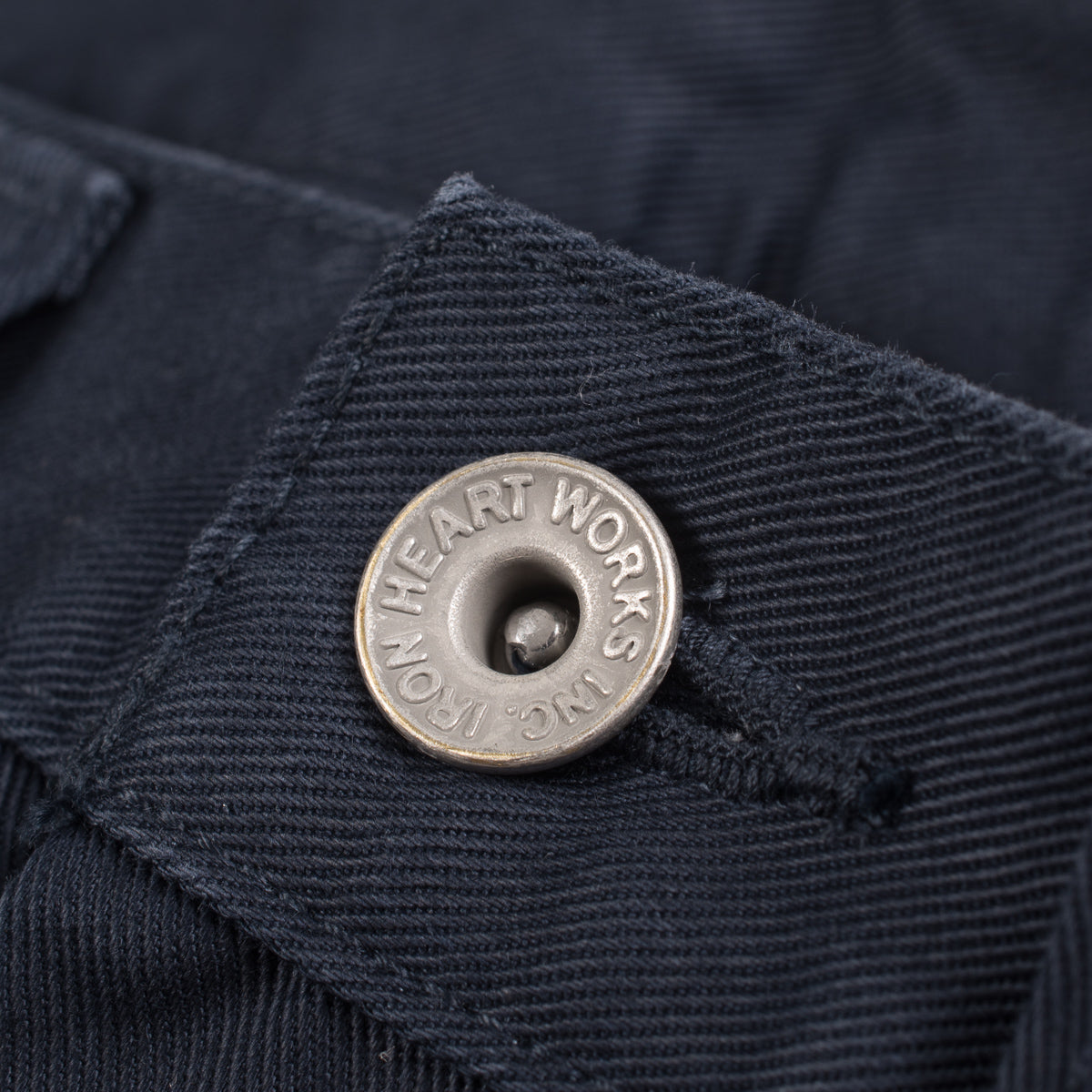 IH-721-NAV - 9oz Mercerised Selvedge Cotton Slim Tapered Chino - Navy
