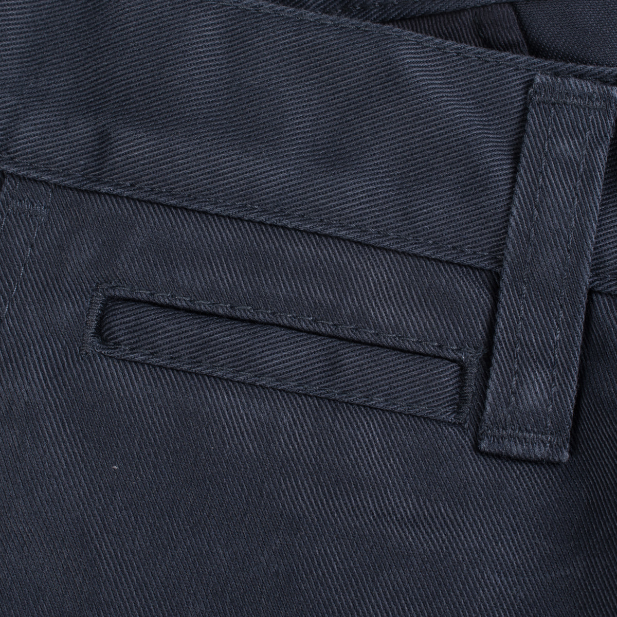 IH-721-NAV - 9oz Mercerised Selvedge Cotton Slim Tapered Chino - Navy