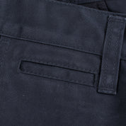 IH-721-NAV - 9oz Mercerised Selvedge Cotton Slim Tapered Chino - Navy