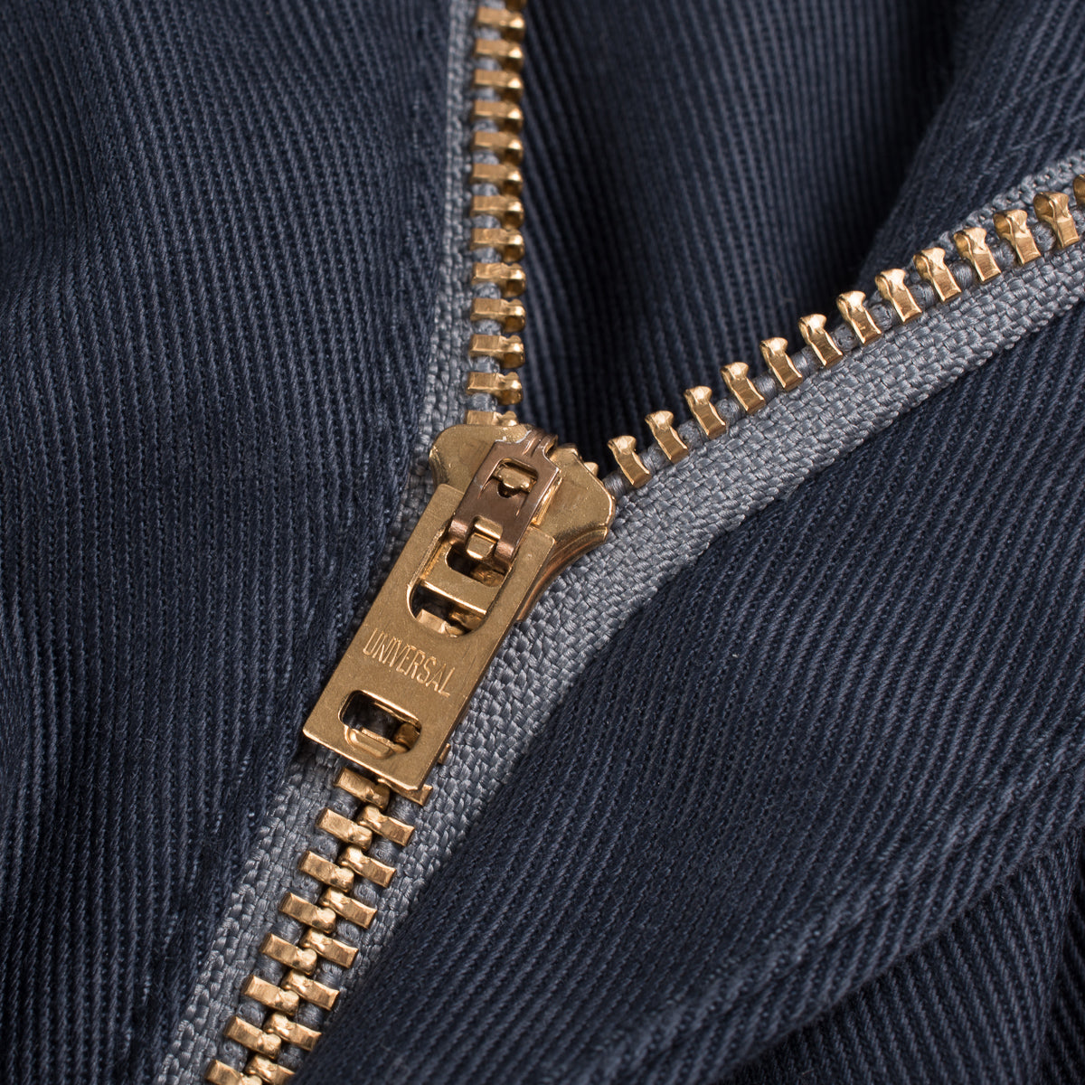 IH-721-NAV - 9oz Mercerised Selvedge Cotton Slim Tapered Chino - Navy