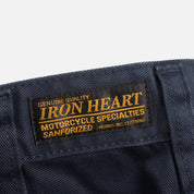 IH-721-NAV - 9oz Mercerised Selvedge Cotton Slim Tapered Chino - Navy