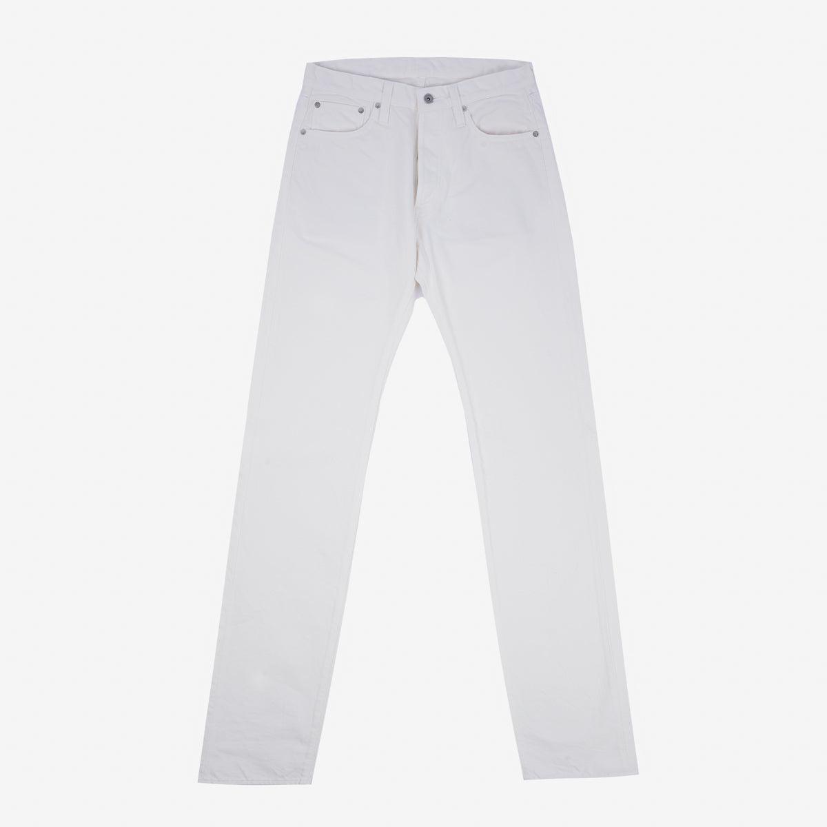 IH-634-WT - 13.5oz Cotton Twill Straight Cut Jeans - White