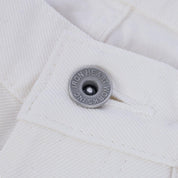 IH-634-WT - 13.5oz Cotton Twill Straight Cut Jeans - White