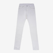 IH-777-WT - 13.5oz Cotton Twill Slim Tapered Cut Jeans - White