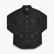 IHSH-425-BLK - 8oz Military Whipcord CPO Shirt - Black