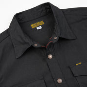 IHSH-425-BLK - 8oz Military Whipcord CPO Shirt - Black