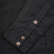 IHSH-425-BLK - 8oz Military Whipcord CPO Shirt - Black