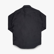 IHSH-426-BLK - 12oz Military Moleskin Western Shirt - Black
