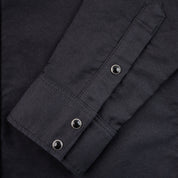 IHSH-426-BLK - 12oz Military Moleskin Western Shirt - Black