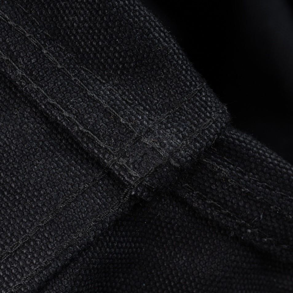 IHJ-150-BLK - 20oz Paraffin Coated Duck Chore Jacket - Black