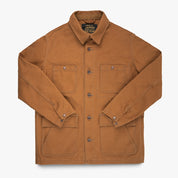 IHJ-150-BRN - 20oz Paraffin Coated Duck Chore Jacket - Brown