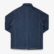 IHJ-149-IND - 10oz Selvedge Denim Blanket Lined Chore Jacket - Indigo