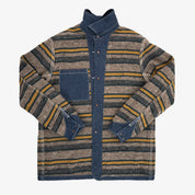 IHJ-149-IND - 10oz Selvedge Denim Blanket Lined Chore Jacket - Indigo