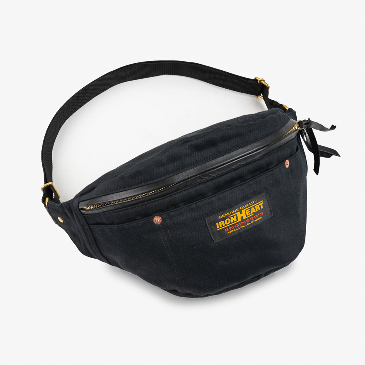 IHE-53-BLK - Whipcord Waist Bag - Black