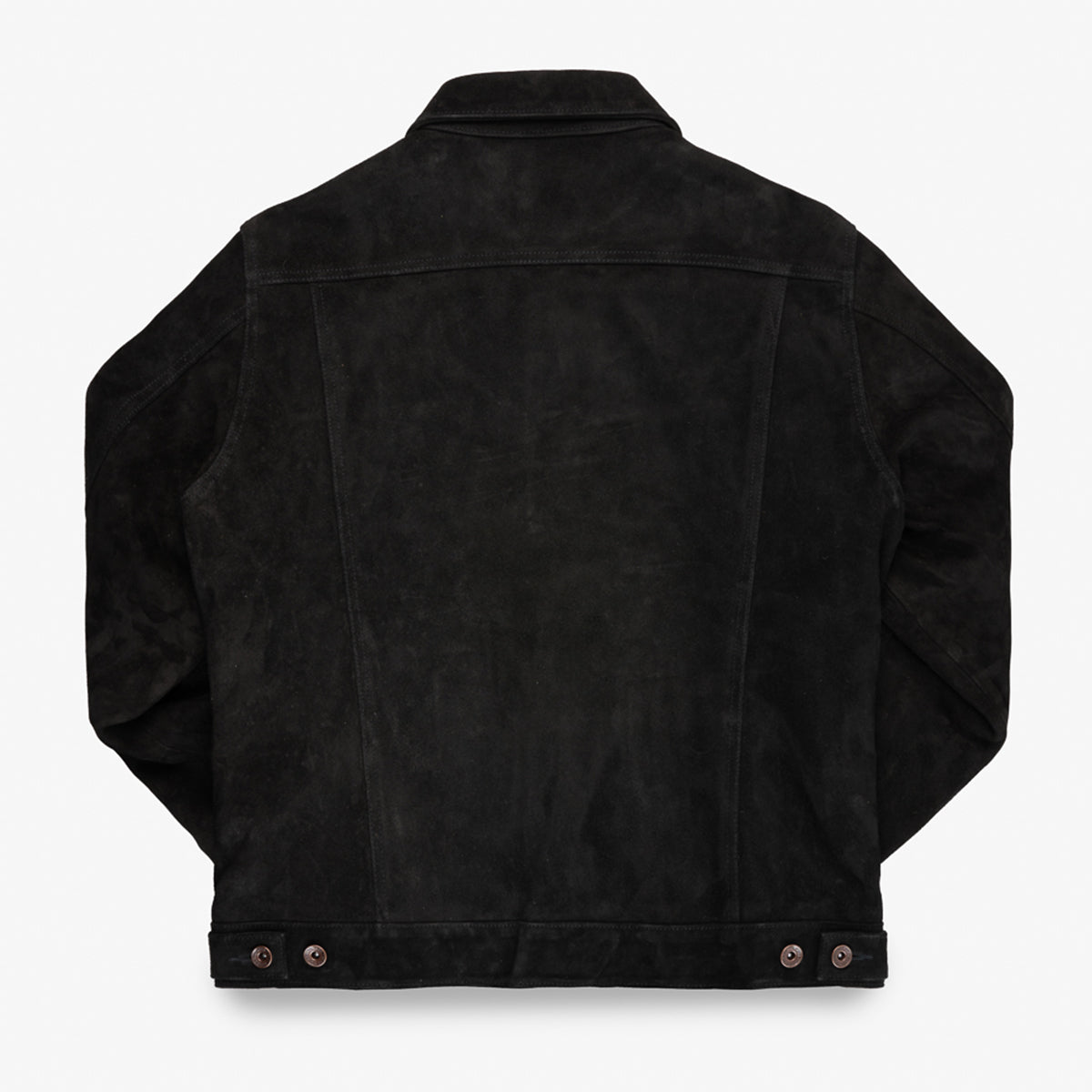 IHJ-155-BLK - Horsehide Suede Modified Type III Jacket - Black
