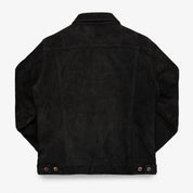 IHJ-155-BLK - Horsehide Suede Modified Type III Jacket - Black