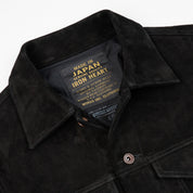IHJ-155-BLK - Horsehide Suede Modified Type III Jacket - Black