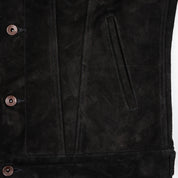 IHJ-155-BLK - Horsehide Suede Modified Type III Jacket - Black