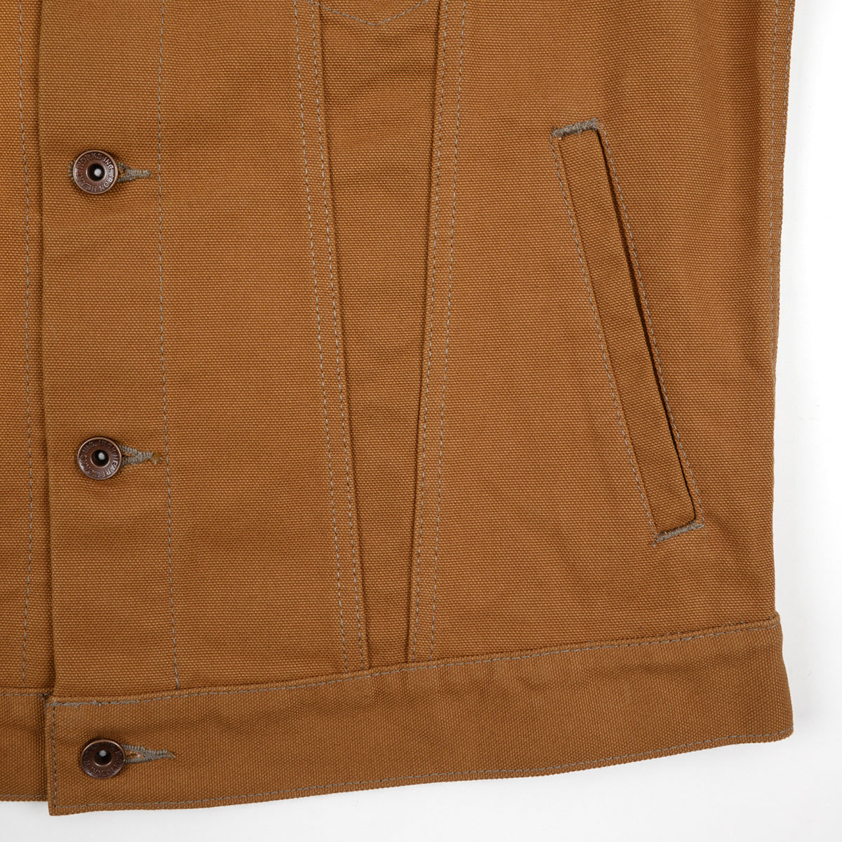 IH-2526V - 17oz Duck Modified Type III Vest - Brown