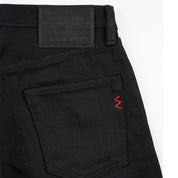 IH-666S-SB - 21oz Selvedge Denim Slim Straight Cut - Superblack Non-Fade