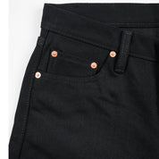 IH-666S-SB - 21oz Selvedge Denim Slim Straight Cut - Superblack Non-Fade