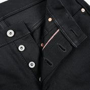 IH-666S-SB - 21oz Selvedge Denim Slim Straight Cut - Superblack Non-Fade