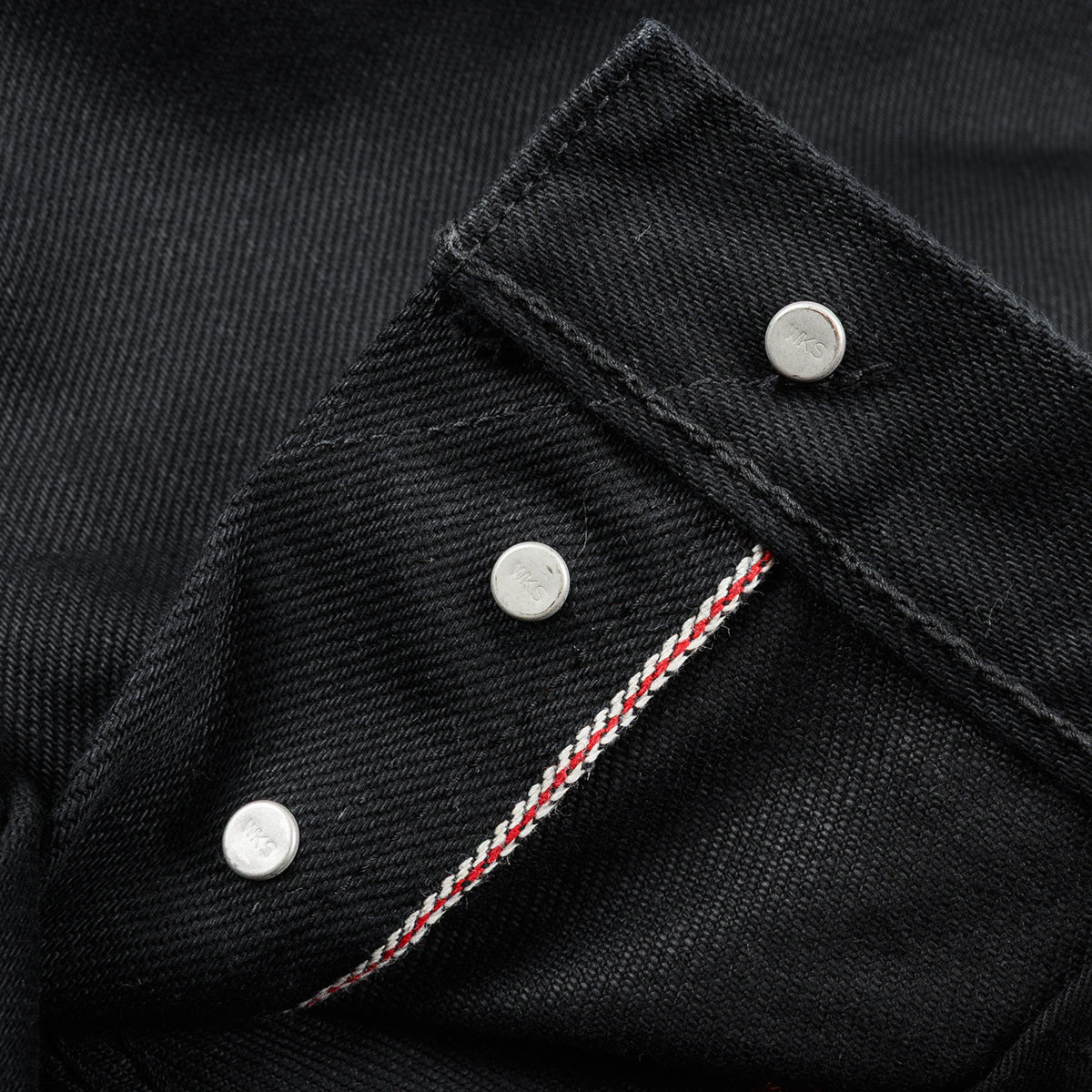 IH-666S-SB - 21oz Selvedge Denim Slim Straight Cut - Superblack Non-Fade