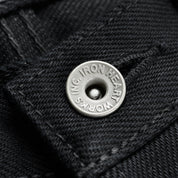 IH-666S-SB - 21oz Selvedge Denim Slim Straight Cut - Superblack Non-Fade