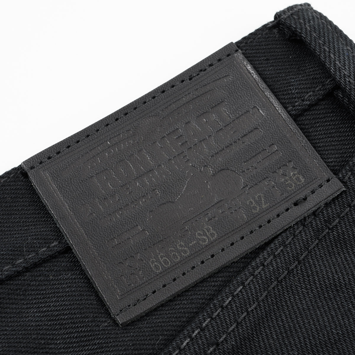 IH-666S-SB - 21oz Selvedge Denim Slim Straight Cut - Superblack Non-Fade