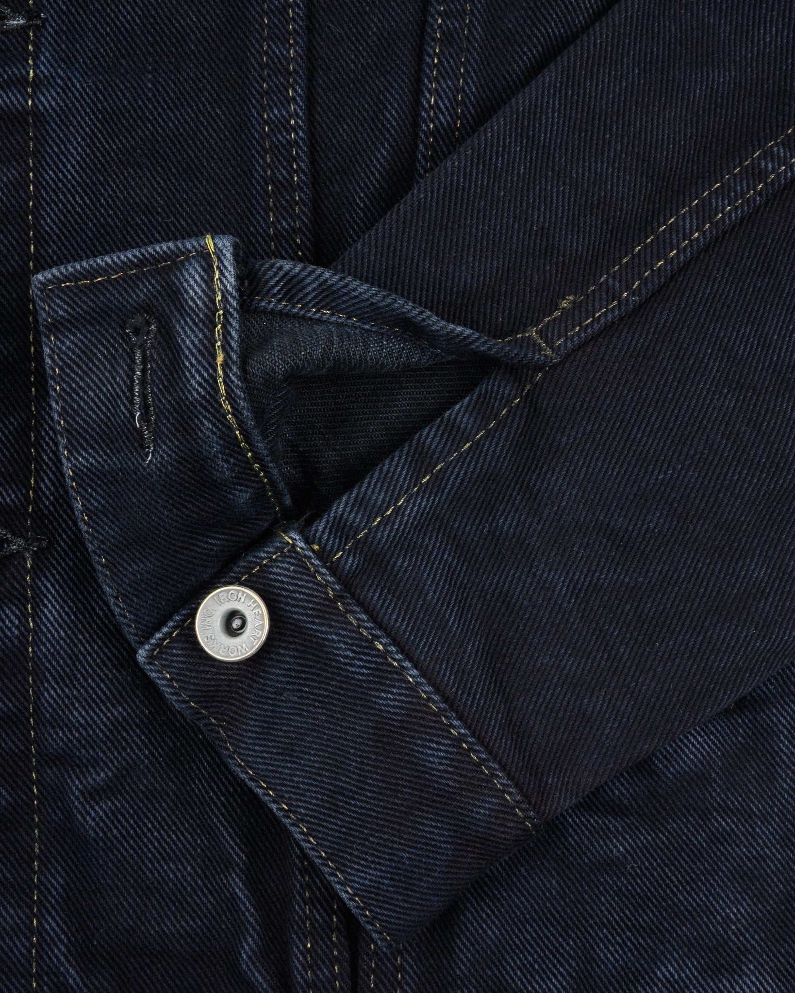IH-526LOD - 19oz Lefthand Twill Type III Denim Jacket - Black Overdyed