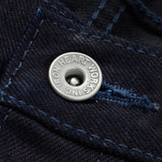 IH-888S-142IB - 14oz Selvedge Denim Medium/High Rise Tapered Jeans - Indigo/Black
