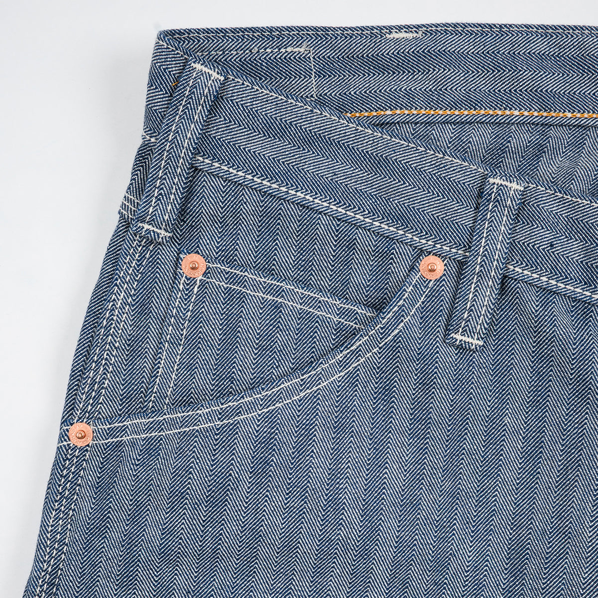 IH-830-IND - 10.5oz Herringbone Painter’s Pants - Indigo