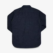 IHSH-443-IND - 7oz Cotton Linen Chambray Work Shirt - Indigo