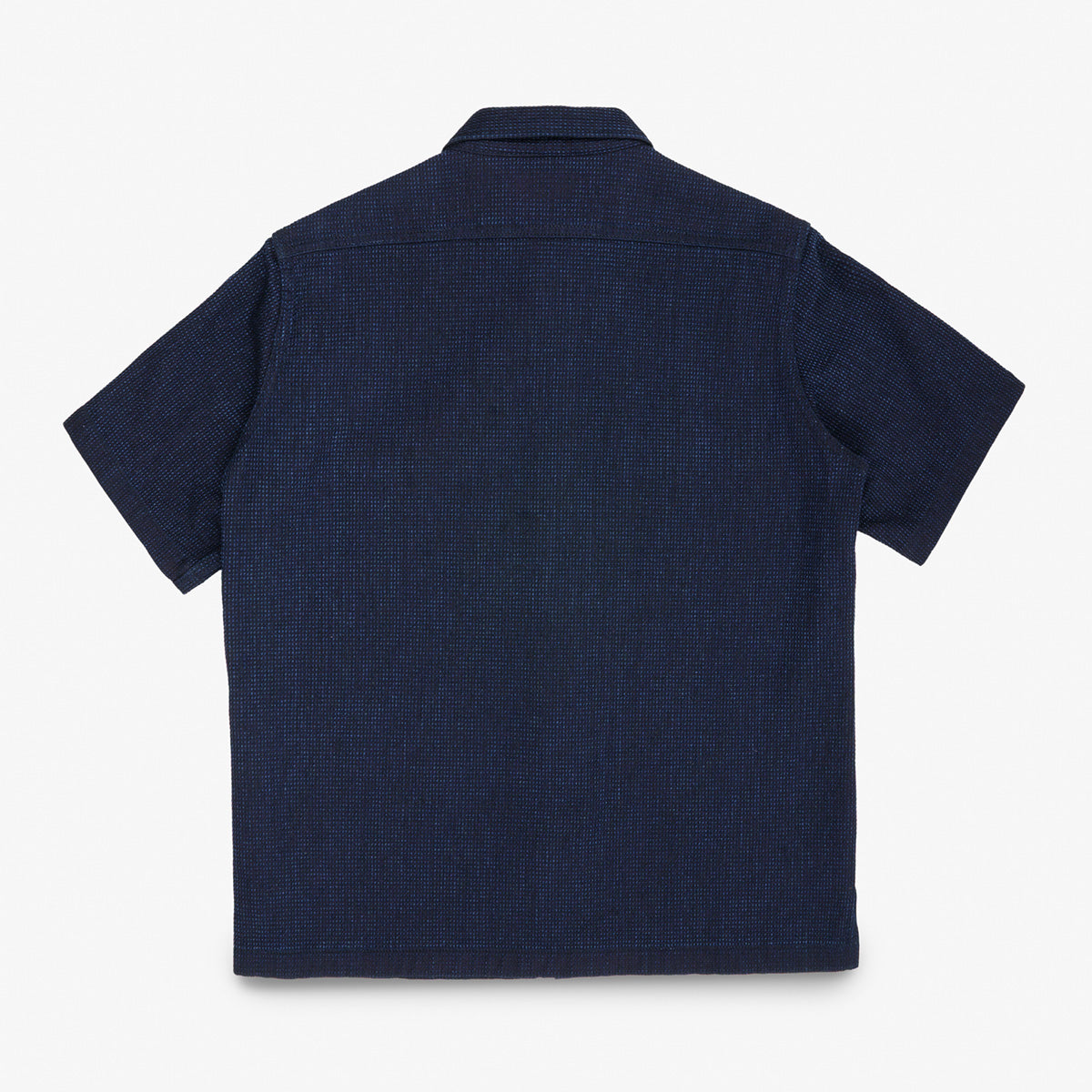 IHSH-445-IND - 10oz Dobby Cloth Short Sleeve Mechanic Shirt - Indigo