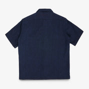 IHSH-445-IND - 10oz Dobby Cloth Short Sleeve Mechanic Shirt - Indigo