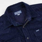 IHSH-438-IND - 7.5oz Selvedge Corduroy Western Shirt - Indigo