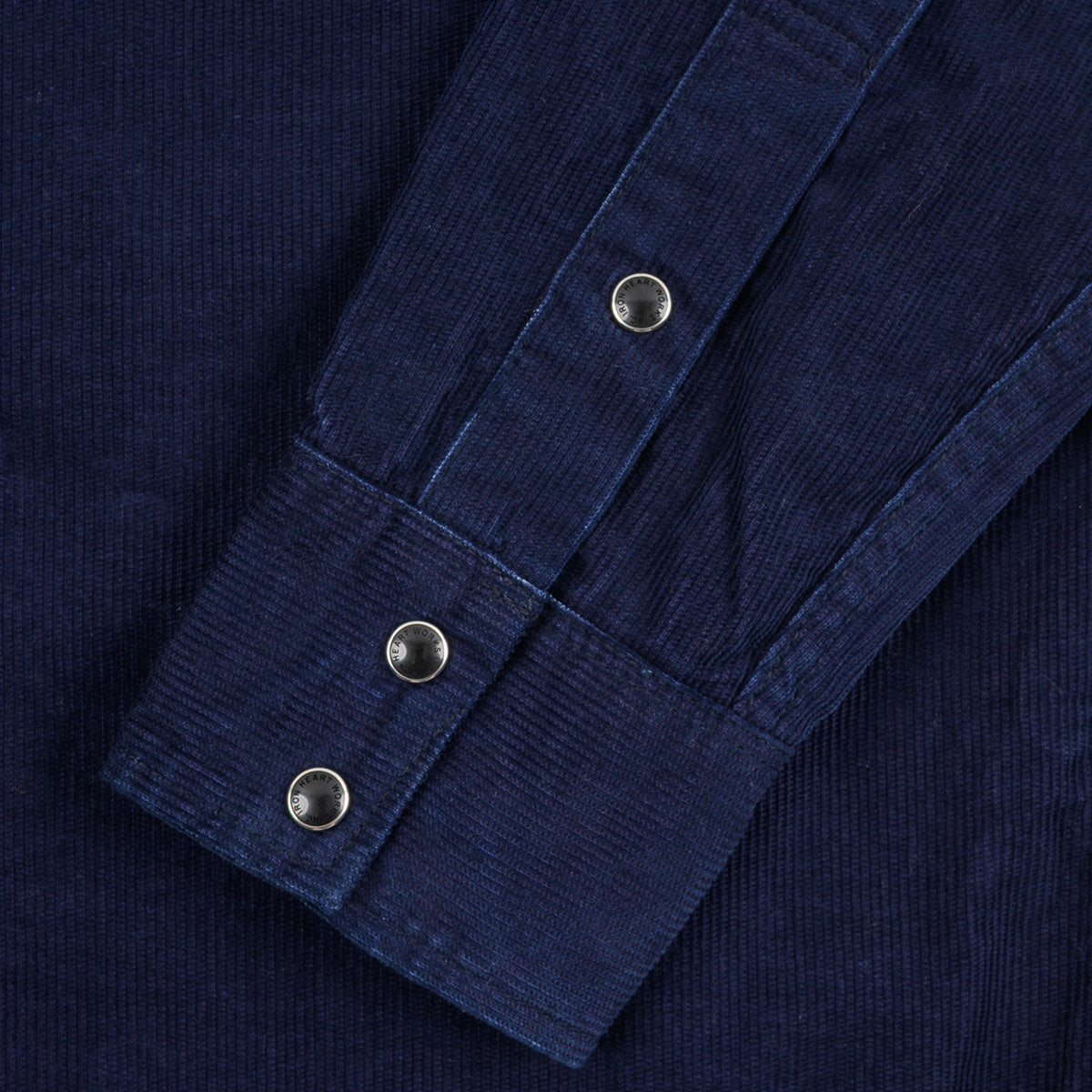 IHSH-438-IND - 7.5oz Selvedge Corduroy Western Shirt - Indigo