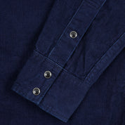IHSH-438-IND - 7.5oz Selvedge Corduroy Western Shirt - Indigo