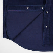 IHSH-438-IND - 7.5oz Selvedge Corduroy Western Shirt - Indigo