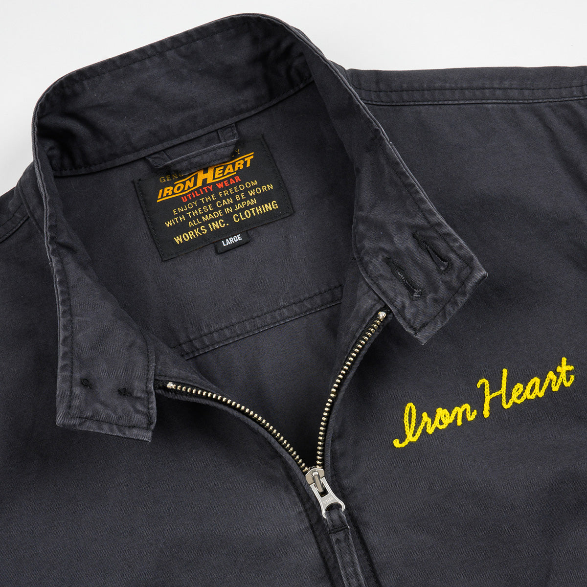 IHJ-165-BLK - 6.2oz Serge Drizzler Jacket - Black