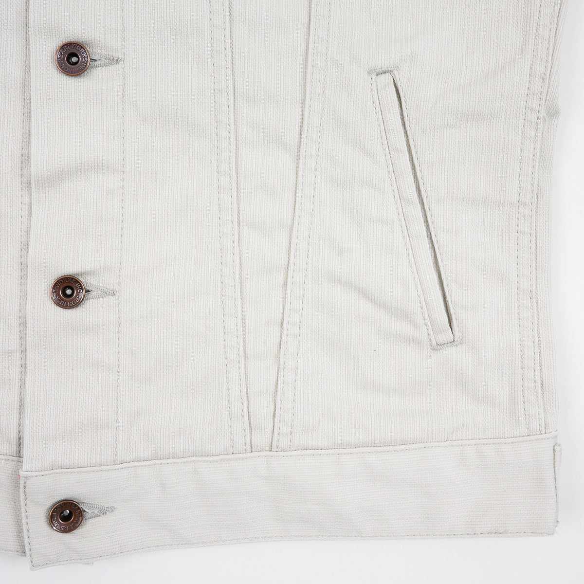 IHJ-162-GRY - 11oz Piqué Modified Type III Jacket - Light Grey