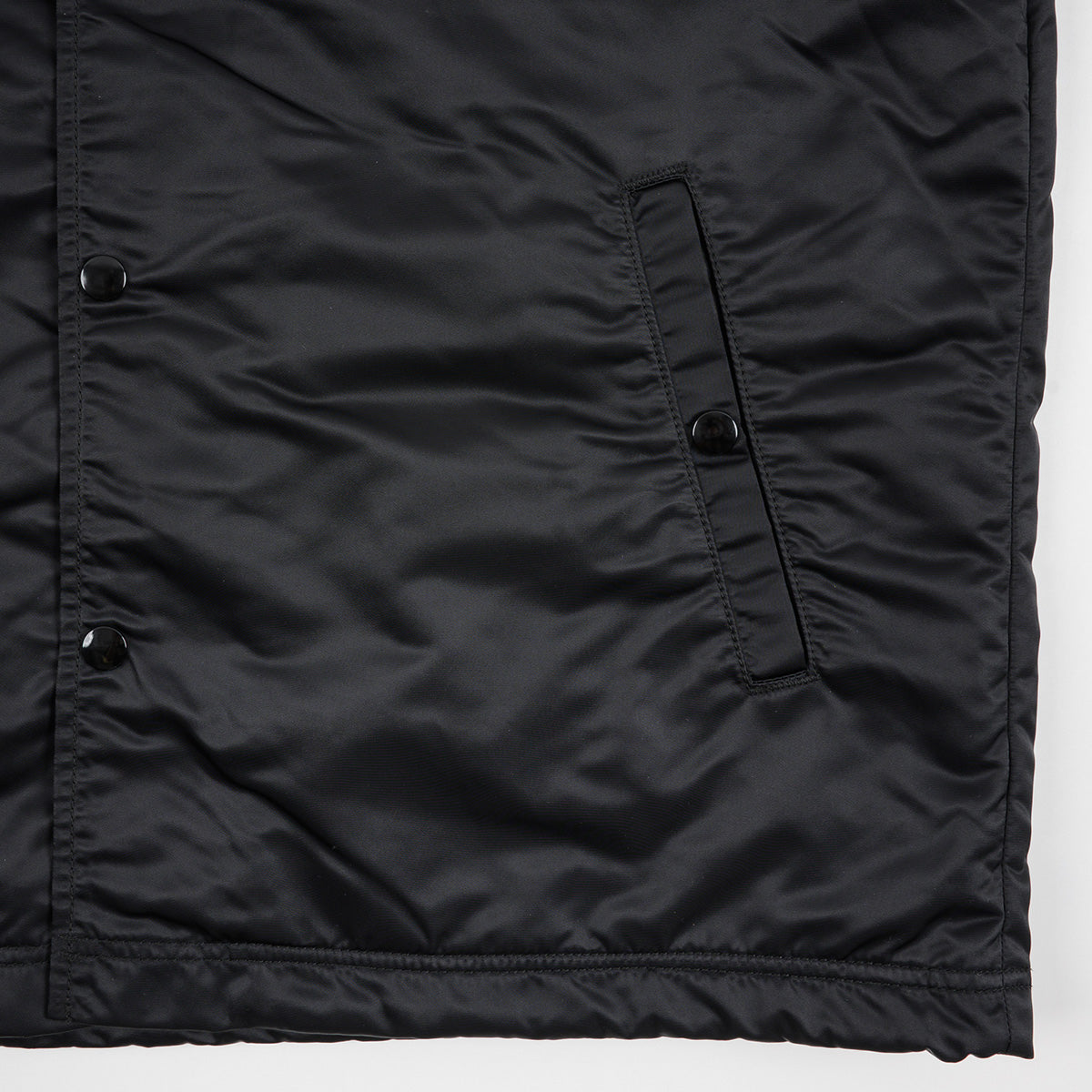 IHJ-160-BLK - 4.8oz Nylon Coach Jacket - Black