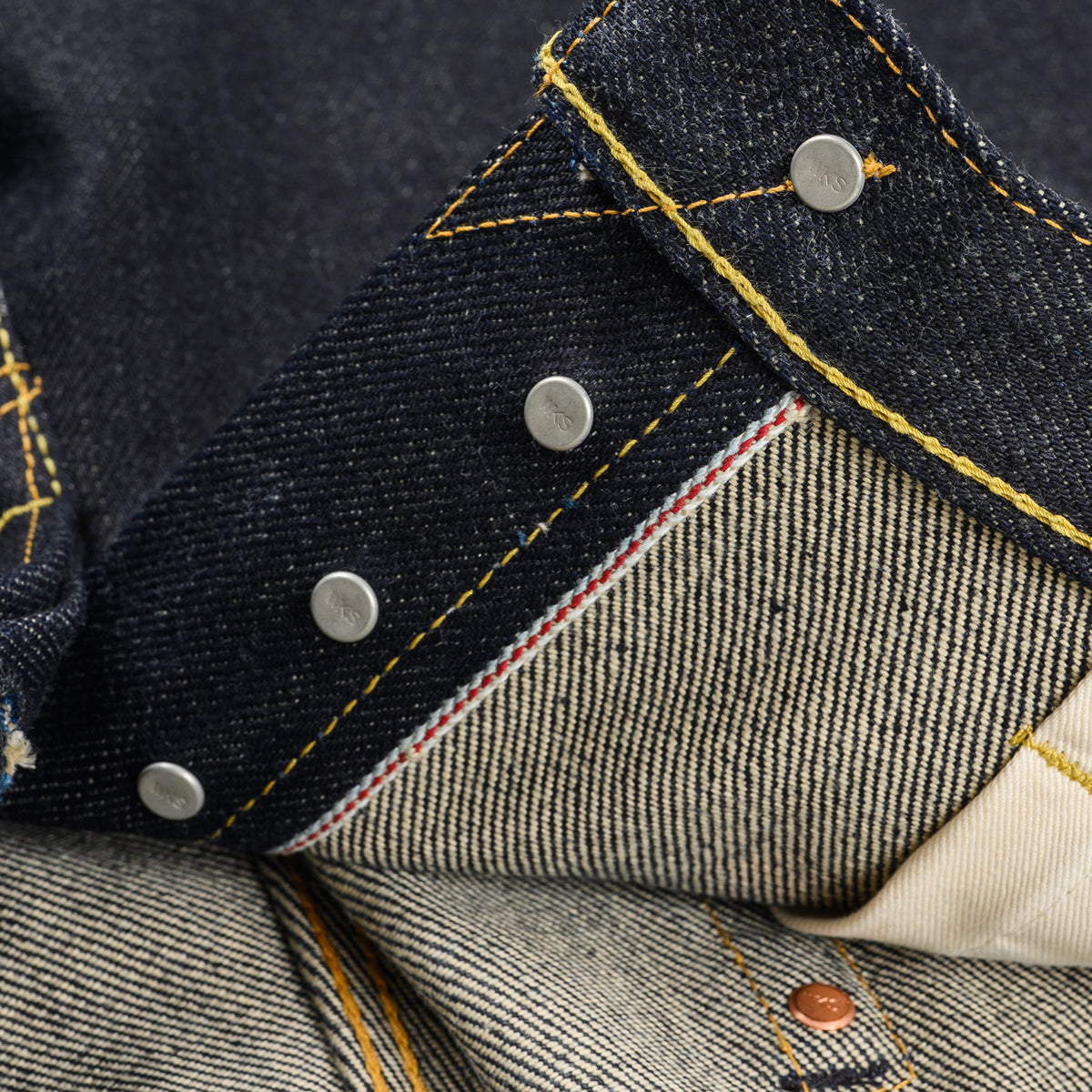 IH-888-XHS - 25oz Selvedge Denim Relaxed Tapered Jeans - Indigo