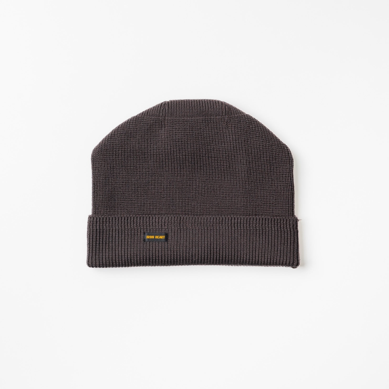 IHG-081-GRY - Cotton Ribbed Beanie - Grey