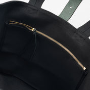 IHE-55-BLK - 21oz Denim Tote Bag - Superblack