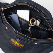 IHE-37-IND - 21oz Denim Waist Bag - Indigo